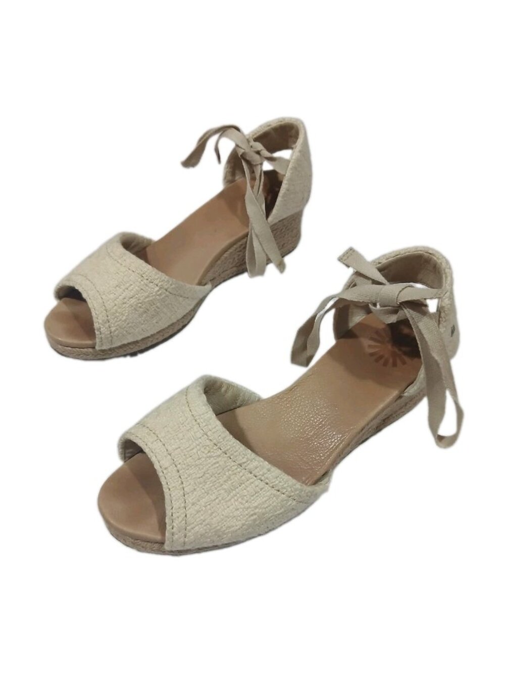 UGG‎ Delmar Espadrille Wedge Sandals Lace Up